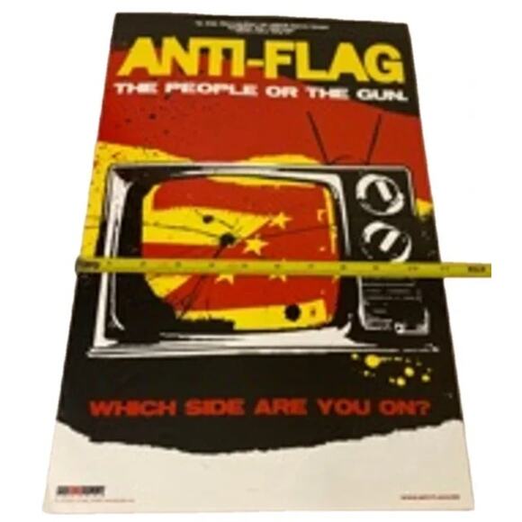 Anti-Flag Poster Music Promo Band Black Red - Picture 3 of 3